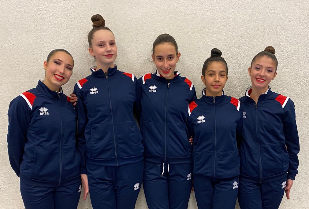 Tutina Da Ginnastica Per Ragazze Con Cristalli - Colore Rosso - Lilachelene